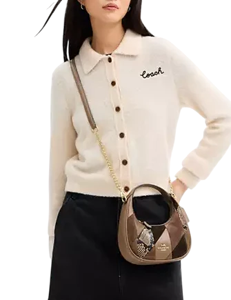 Coach Carmen Mini Crossbody Bag With Patchwork Mushroom
