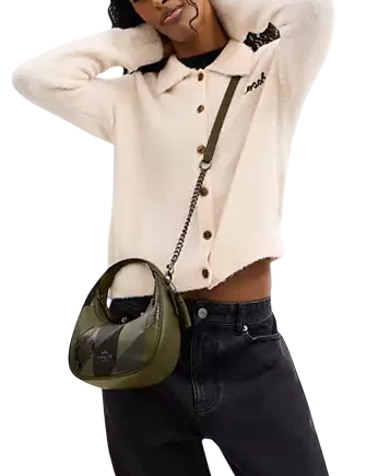 Coach Carmen Mini Crossbody Bag With Patchwork Olive