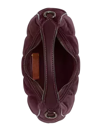 Coach Carmen Mini Crossbody Bag With Quilting Burgundy