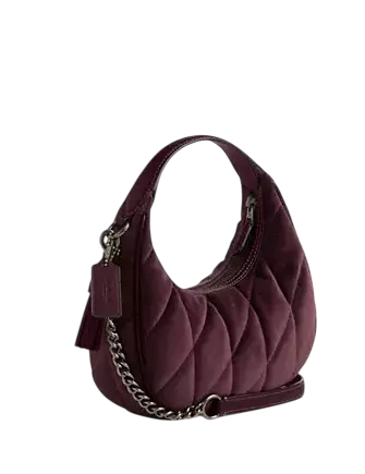Coach Carmen Mini Crossbody Bag With Quilting Burgundy