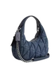 Coach Carmen Mini Crossbody Bag With Quilting Denim