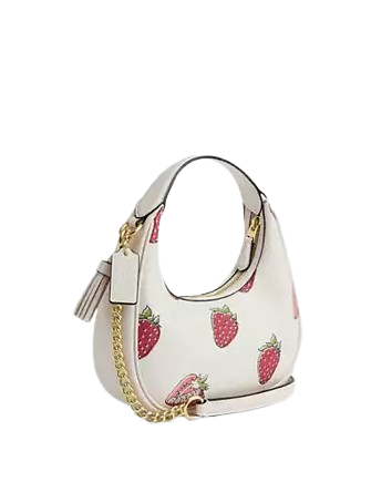 Coach Carmen Mini Crossbody Bag With Strawberry Print