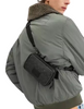 Coach Carrier Phone Crossbody In Signature Canvas Charcoal Black