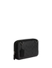 Coach Carrier Phone Crossbody In Signature Canvas Charcoal Black