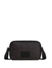 Coach Carrier Phone Crossbody In Signature Canvas Walnut Black