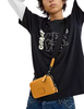 Coach Carrier Phone Crossbody Mustard