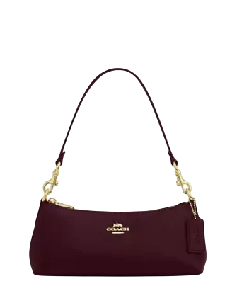 Coach Charlotte Shoulder Bag Dark Wine