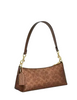 Coach Charlotte Shoulder Bag In Signature Canvas Brown Copper