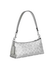 Coach Charlotte Shoulder Bag In Signature Canvas Gray Silver