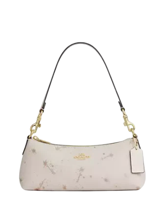 Coach Charlotte Shoulder Bag With Star Print Chalk