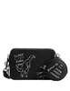 Coach Charter Crossbody Bag 19 With Sketch Print Black