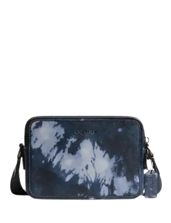 Coach Charter Crossbody Bag 24 With Tie Dye Print Midnight Navy  