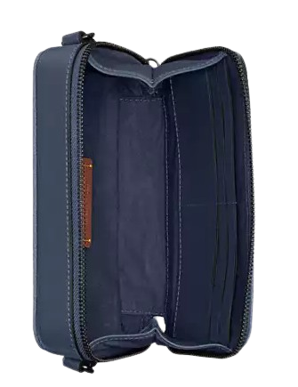 Coach Charter Slim Crossbody Bag In Signature Canvas Jacquard Washed Chambray