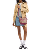 Coach City Bucket Bag In Signature Canvas With Bow Print Tan Pink Multi