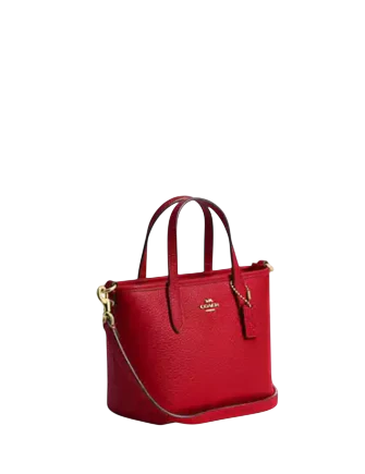 Coach City Mini Tote Bag Bright Cardinal