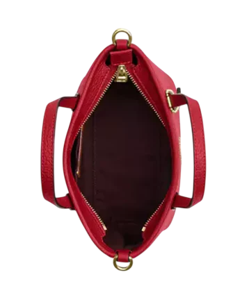 Coach City Mini Tote Bag Bright Cardinal