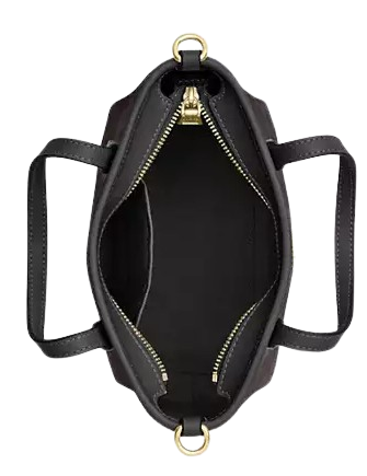 Coach City Mini Tote Bag In Signature Canvas Walnut Black