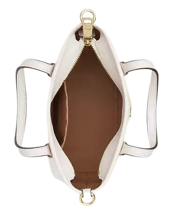 Coach City Mini Tote Bag In Signature Canvas White Chalk