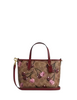 Coach City Mini Tote Bag In Signature Canvas With Cherry Print Tan