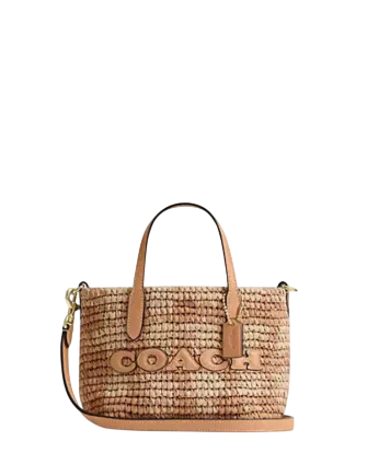 Coach City Mini Tote Bag With Gingham Print