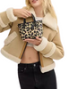 Coach City Mini Tote Bag With Leopard Print
