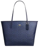 Coach City Tote Bag In Signature Canvas Navy