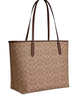 Coach City Tote Bag In Signature Canvas Tan Brown