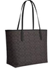 Coach City Tote Bag In Signature Canvas Walnut Black