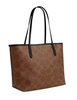 Coach City Tote Bag In Signature Canvas With Halloween Print Tan