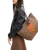 Coach City Tote Bag In Signature Canvas With Halloween Print Tan