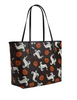Coach City Tote Bag In Signature Canvas With Halloween Print Walnut