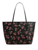 Coach City Tote Bag With Cherry Print Black
