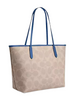 Coach City Tote Bag With Coach Graphic Sand Pacific Bright Mineral