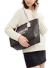 Coach City Tote Bag With Coach Graphic Walnut Chalk