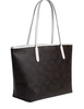 Coach City Tote Bag With Coach Graphic Walnut Chalk
