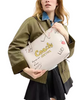 Coach City Tote Bag With Sketch Print Chalk