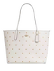 Coach City Tote Bag With Star Print Chalk