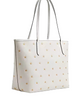 Coach City Tote Bag With Star Print Chalk