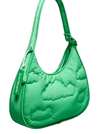Coach Coachtopia Loop Ergo Bag With Cloud Quilting Electric Kelp 