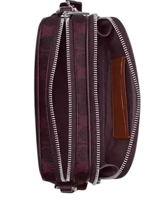 Coach Colton Crossbody Bag 19 In Signature Canvas Black Current