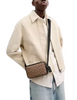 Coach Colton Crossbody Bag 19 In Signature Canvas Tan Black 