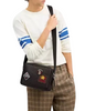 Coach Colton Crossbody Bag 25 In Signature Canvas With Patches Walnut Black