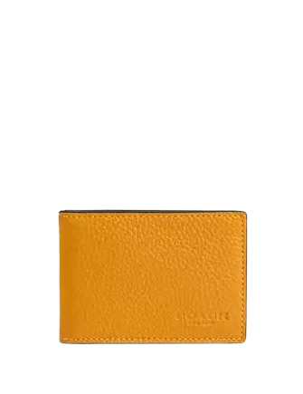 Coach Compact Billfold Wallet Buttercup 