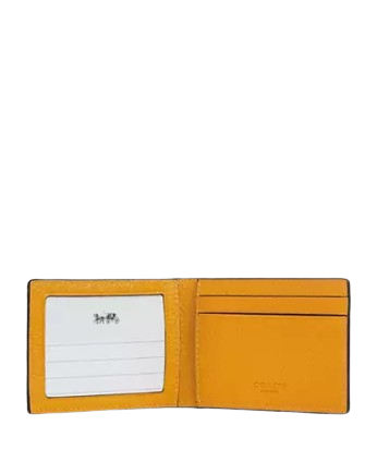 Coach Compact Billfold Wallet Buttercup 