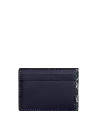 Coach Compact Billfold Wallet In Signature Canvas Denim