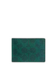 Coach Compact Billfold Wallet In Signature Canvas Sea Green