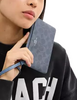 Coach Corner Zip Wristlet In Signature Canvas Chambray