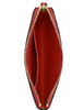 Coach Corner Zip Wristlet In Signature Canvas Crimson