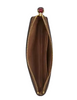 Coach Corner Zip Wristlet In Signature Canvas With Cherry Print Tan