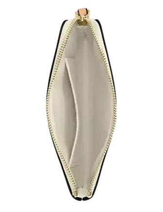 Coach Corner Zip Wristlet In Signature Leather Light Lemon